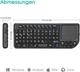 Беспроводная мини-клавиатура Rii X1 с сенсорной панелью - изображение 6