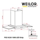 Вытяжка WEILOR PGS 9230 IG 1000 LED strip - изображение 8