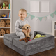 Модульний диван EcoToys для дітей DIY 4 м'які подушки Сірий (5905817007547) - зображення 10