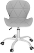 Fotel biurowy Springos HF0023 Szaro-białe (5907719475585) - obraz 3
