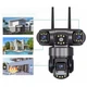 Камера наружная поворотная уличная WIFI V380 SC28-W FULL-HD Ночная сьемка 3 объектива (122813) - изображение 2