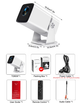 Проектор Thundeal TD80W, 4K FullHD, Android version, smart tv, WiFi 3D, 1920х1080, White - зображення 3