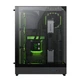 Корпус GameMax t20, Black, без бп (формат sfx-l), Mid Tower, для MicroATX / Mini-ITX, 1xType-C / 1xUSB 3.0, макс. cpu - 160 мм / vga - 382 мм, 2x120 мм argb, боковая, передняя и верхняя панель из закаленного стекла - изображение 2
