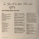 John Lennon / Plastic Ono Band - Same 2 LP Set 1970/2021 (0602507354541) Umgi/EU Mint Виниловая пластинка (art.246511) - изображение 4