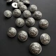 Ґудзик Костюмний Лого якірь на ніжці Срібло 20мм Пластик - зображення 1