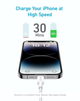 Kabel Anker 322 USB-C to Lightning - 1.8 m Nylon White (A81B6H21/A81B6G21) - obraz 2