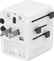 Мережевий зарядний пристрій Canyon OnTour 20 Travel Adapter EU/UK/US/AUS 20W White (CNS-TA20W1005W) - зображення 4