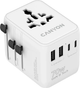 Мережевий зарядний пристрій Canyon OnTour 70 Travel Adapter EU/UK/US/AUS 70W White (CNS-TA70W1006W) - зображення 1