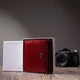 Компактний гаманець для жінок з натуральної шкіри лакованої ST Leather 22687 Червоний - зображення 4