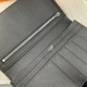 Женский кожаный брендовый кошелек (H-5123) black - изображение 7