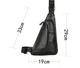 Мужская сумка на грудь (слинг) L. Collection (5040) black - изображение 6