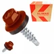 Саморезы для профнастила 4,8х19 мм RAL 8004 (терракотовый) 250 шт. Klimas Wkret-Met, саморезы для металлопрофиля по металлу - изображение 2