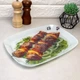 Прямоугольное стеклянное блюдо для шашлыка 34,5*23,5 см - изображение 6