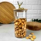 Стеклянная банка для хранения с бамбуковой крышкой 1.3 л Stag Олень - изображение 5