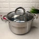 Каструля з кришкою з нержавіючої сталі 2,9 л Excellent Kamille - зображення 8