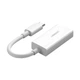 Адаптер UGREEN MM130 USB-C to DisplayPort Female Adapter White (40372) - изображение 3