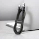 Кабель Baseus Cafule Cable USB для Type-C 3A 1m Gray+Black (CATKLF-BG1) - зображення 6