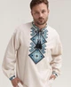 Чоловіча вишиванка Merezhka Святослав 50 Бежевий (LM940) - зображення 1