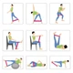 Резинки для фітнесу різного навантаження Feel Fit Набір з 5 резинок - изображение 7