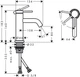 Смеситель для раковины Hansgrohe Tecturis S 80 CoolStart 73301670 - изображение 4