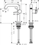 Смеситель для раковины Hansgrohe Tecturis S 150 Fine CoolStart 73340140 - изображение 4