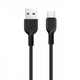 Кабель HOCO X13 USB to Type-C 3A, 1m, PVC, PVC connectors, Black - изображение 1