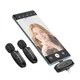 Бездротова мікрофонна система HOCO L15 Dual-mic clip-on wireless digital microphone (iP/Type-C) Black (6942007638623) - изображение 7