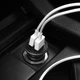 Автомобільний зарядний пристрій BOROFONE BZ5 CarPal, in-car charger with dual USB ports, 2.1A Black (6957531082941) - изображение 2