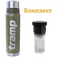Комплект Tramp Термос 1,6 л оливковий TRC-029-olive + Пробка для термосів Expedition UTRA-287 - изображение 1