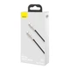 Кабель Baseus Cafule Series Metal Data Cable Type-C to Type-C 100W 1m Black (CATJK-C01) - зображення 2