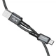 Кабель ACEFAST C1-04 USB to Type-C 3A, 1.2m, nylon aluminum connectors, Gray (AFC1-04G) - изображение 2
