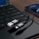 Кабель ACEFAST C1-04 USB to Type-C 3A, 1.2m, nylon aluminum connectors, Gray (AFC1-04G) - изображение 3