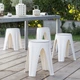 Табурет пластиковый Girotondo 35x35x45,5h, белый - изображение 4