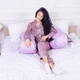 Подушка для беременных и отдыха U-образная MirSon № 8030 Delicate Satin "Lupine" EcoSilk 140x75x20 см (2200006178682) - изображение 8