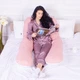Подушка для беременных и отдыха U-образная MirSon № 8032 Eco Line "White-Coral" EcoSilk 140x75x20 см (2200006185079) - изображение 10