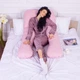 Подушка для беременных и отдыха U-образная MirSon № 8026 Satin Stripe "Pink" EcoSilk 140x75x20 см (2200006178644) - изображение 6