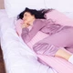 Подушка для беременных и отдыха U-образная MirSon № 8026 Satin Stripe "Pink" EcoSilk 140x75x20 см (2200006178644) - изображение 9