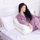 Подушка для беременных и отдыха U-образная MirSon № 8015 Eco Line "Creamy" EcoSilk 140x75x20 см (2200006178392) - изображение 9