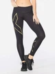 Спортивные леггинсы для фитнеса высокие женские 2XU Light Speed Mid-Rise CompTight WA6523b_BLK/GRF XS Черные (9336340649380) - изображение 1
