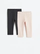 Леггинсы (2 шт) H&M 56см темно серый, пудровый 23091088058 - изображение 1