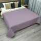 Покривало двостороннє Decorator Microfiber листя 140х215 см бузковий з бежевим (85-119) - зображення 1