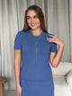 Костюм в рубчик зі спідницею синій Merlini Венцоне 100001503 розмір L/XL - зображення 3