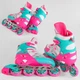 Роликовые коньки 404-L Best Roller колеса PU светящиеся. Multicolor (размер 38-42) (116287) - изображение 2