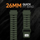 Силіконовий ремінець QuickFit 26 мм для Garmin Fenix 7X/6X/5X, Enduro 2, Tactix, Descent, Epix Pro, Сірий - зображення 3
