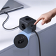 Мережевий фільтр Baseus EnerFill FA11 Cube Power Strip 3AC+1U+1C 67W 1.5m EU Cosmic Black (6932172687526) - зображення 10