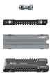 Радиатор для SSD JEYI icold-007, 78x23x10mm, Алюминий, 2280, NVME, NGFF, PS5, PC, Grey - изображение 2