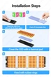 Радиатор для SSD JEYI, 2280, 6mm, Heatsink Aluminium Cooler with Thermal Pad for Ps5, PC, Laptop, Шипы, Black - изображение 5
