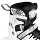Роликові ковзани LED Nils EXTREME 4в1 NH10905 39-42 L Біло-чорні (5908261684418) - зображення 6