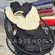 Зимовий конверт дитячий на овчині в коляску Maxi ForKids, чохол для санок, чохол кокон Чорний - изображение 7