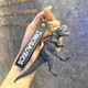 Брелок динозавр Велоцираптор Velociraptor Мир юрского периода на ключи, на сумку фигурка игрушка 14,6 см - изображение 4